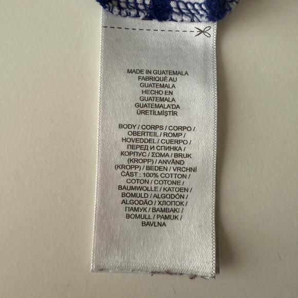 Polo Bear Striped Cotton Tee White & Blue Striped 18m - Picture 5 of 7